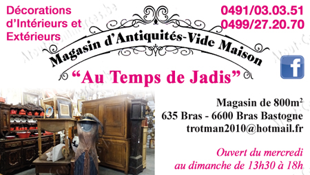 Antiquités Temps Jadis