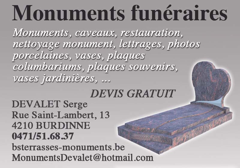 Monuments Funéraires  Devalet