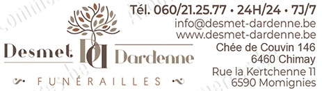 Funérailles Desmet - Dardenne