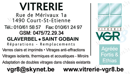 Vitrerie VGR 8 Sprl